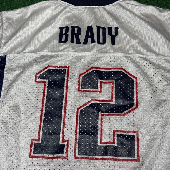 Vintage Y2K Tom Brady New England Patriots Jersey, NFL Football Reebok (Small) - Picture 7 of 9